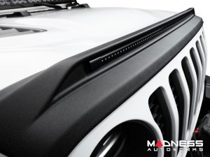 Jeep Gladiator JT Hood Shield - AVS Aeroskin - Low Profile w/ Lights - Black 